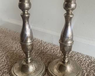 Silver candle sticks 
