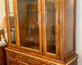 Lighted China hutch by Thomasville