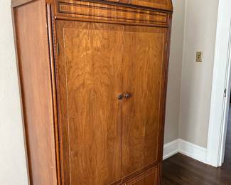 Beautiful art deco style burl wood cedar wardrobe 