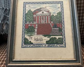 The Rotunda needlepoint at University of Virginia 