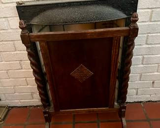Antique fire screen 