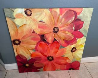 Flowers Picture 39” x 39” $150