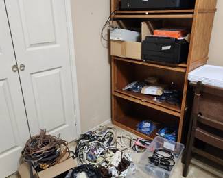 2 Bookcases w/glass doors. $70 or $125 pair.