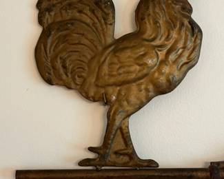 Antique Pressed Tin Rooser Weathervane