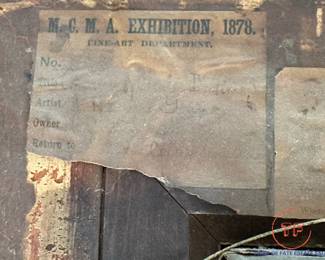 Original Oil on Canvas "Cavalier of Charles 1st Time" Portrait MCMA (Massachusetts Charitable Mechanics Association) Fine Arts Show 1878 Attributed (on back) to J. HENRY YOUNG