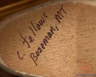 C. FELLOWS  Bufflehead Carved Duck Decoy