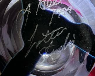 LOTTON Art Glass Perfume Bottle by JERRY HEER for LOTTON STUDIOS