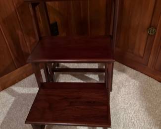 FRONTGATE Teak Library Steps