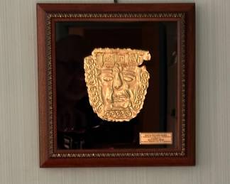 Golden Ritual Mask In the Likeness of Trebeniste Funeral Mask 6th Century Madeconia