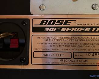 Vintage BOSE 301 Series II Speakers