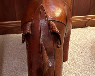 Vintage Handmade LEATHER Rhinoceros 