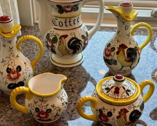 Early Provincial Farmhouse Style ACSON (Japan) Ceramic Pottery Pieces