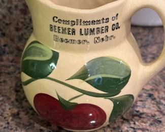 BEEMER NEBRASKA Advertising WATT Pottery Apple Ware Serving Pieces