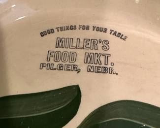 PILGER NEBRASKA Advertising WATT Pottery Apple Ware Serving Pieces