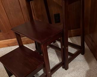 FRONTGATE Teak Library Steps