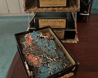 1940's Tru-Art Jig-Saw Puzzles by HODGES BROS Massachusetts 