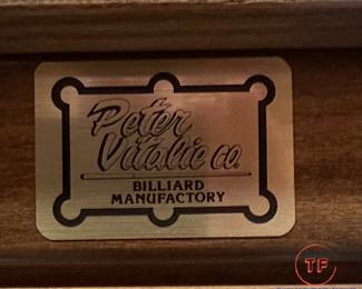 Vintage PETER VITALIE Pool Table