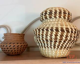 Vintage Florida Pine Needle Baskets