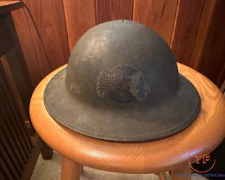 WWI Doughboy U.S. Helmet (101st Field Artillery / 26th Yankee Division MASSACHUSETTS BAY)