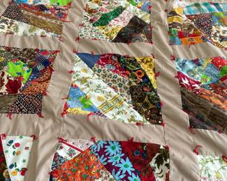 Handmade Crazy Quilt 
