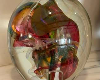 RW STEPHAN Dichroic Art Glass Paperweight