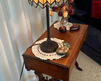 Antique Italian LYRE Side Table