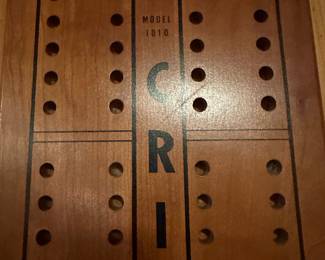 Vintage DRUEKE Giant Cribbage Board Hanging With Pegs Model 1010