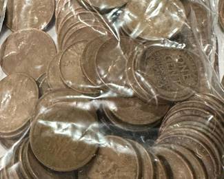 Unsearched Wheat Pennies - LOTS