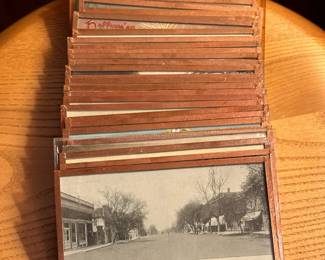 Antique NEBRASKA Postcards in Copper Frames