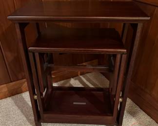 FRONTGATE Teak Library Steps