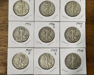 Walking Liberty SILVER Half Dollars