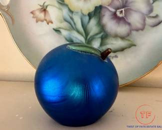 ORIENT & FLUME Fruit Art Glass Paperweights