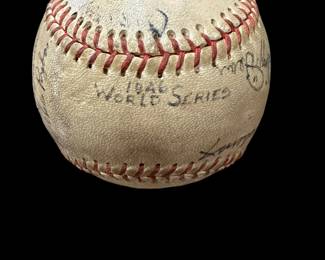 1946 World Series Signed Baseball by ST. LOUIS CARDINALS (DIZZY DEAN)