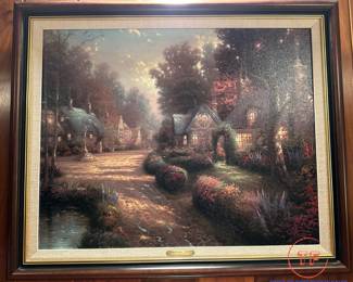 THOMAS KINKADE "Cobblestone Lane I"