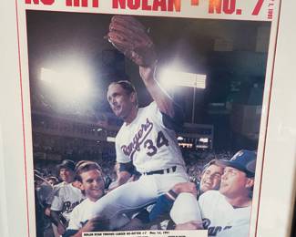 Framed Nolan Ryan 