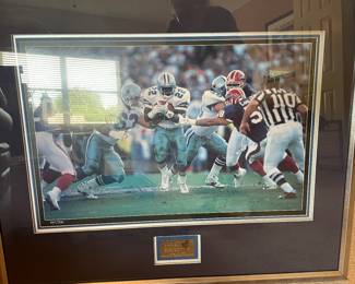 1993 Dallas Cowboys Super Bowl Emmett Smith Framed Memorabilia 