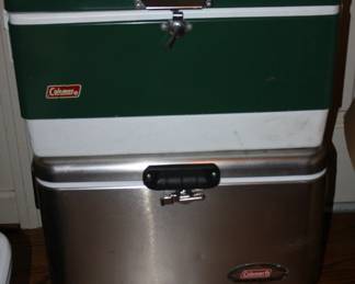 Nice pair of Coleman coolers