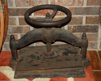 Antique Cast Iron Book Press