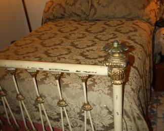 This is one of the nicest Antique Iron Beds we've had at any of our sales! Full size BTW