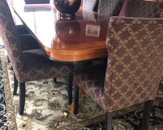 DINING ROOM TABLE AND 8 CHAIR