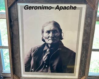 Geronimo Framed Photo