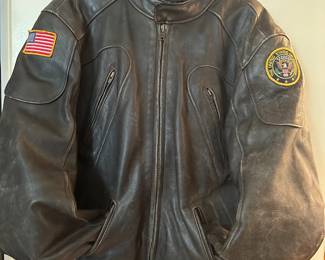 Leather Bomber Jacket