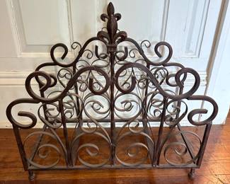 Antique Iron Firewood Rack