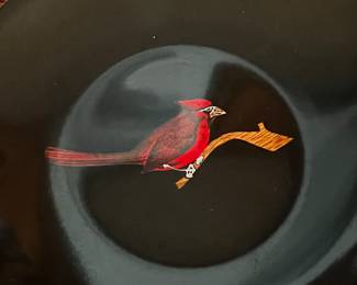 VINTAGE COUROC MONTEREY CARDINAL PLATE