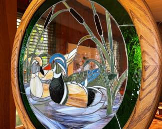 Duck Stained Glass Hanging