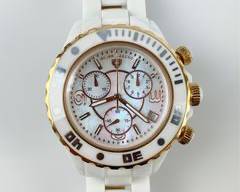 Swiss Legend Karamica Mother Of Pearl Quartz Chronograph Divers Watch
