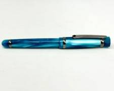 Stipula Italy Levenger Verona Turquoise Marble Fountain Pen
