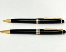 Montblanc Meisterstruck Black Ballpoint Pen & Mechanical Pencil Set
