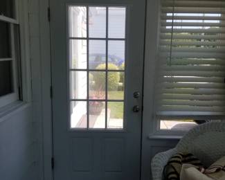 Entry door - interior view