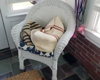 Wicker arm chair 